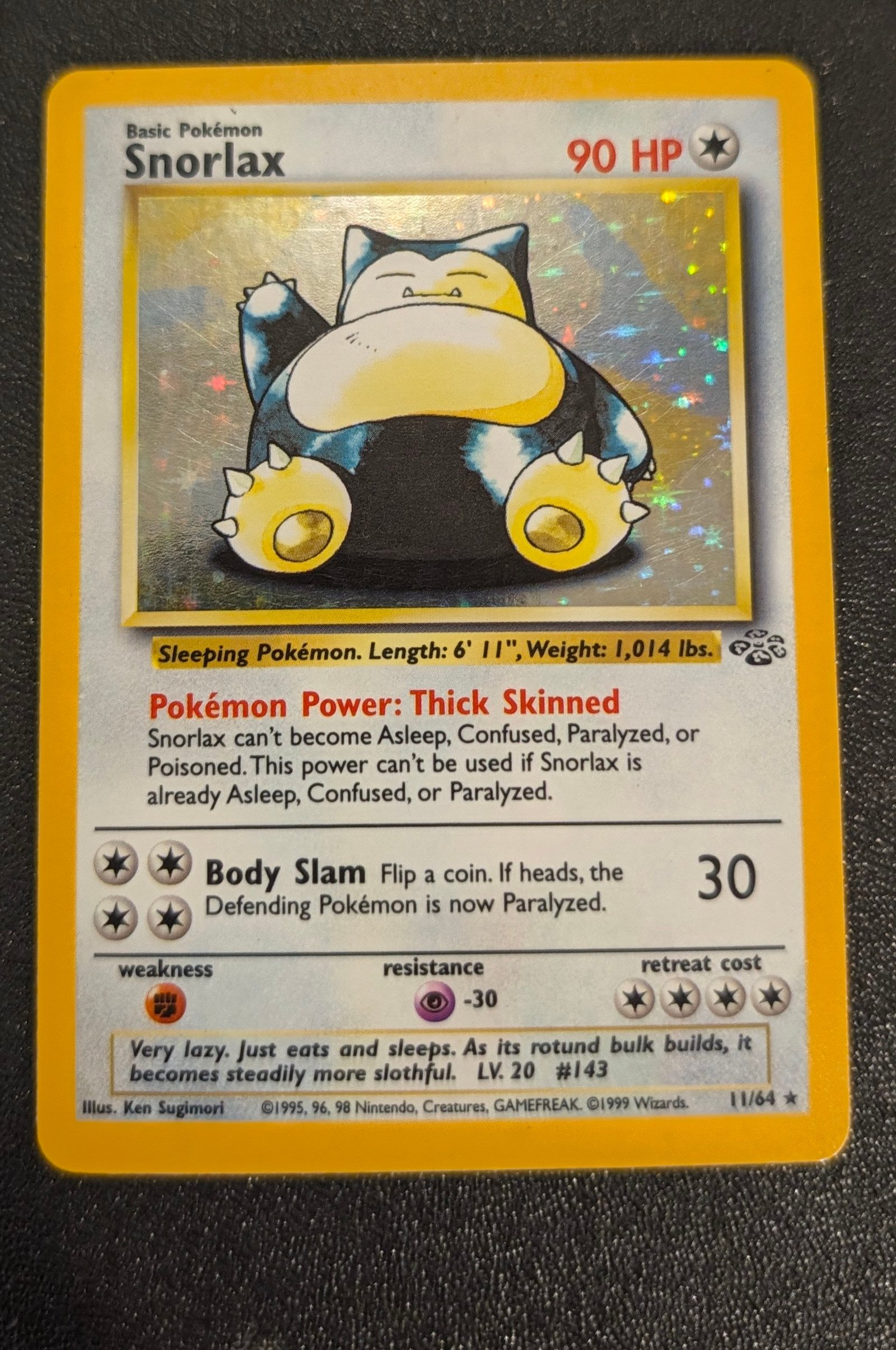 Snorlax (11) - Jungle (JU) Heavily Played